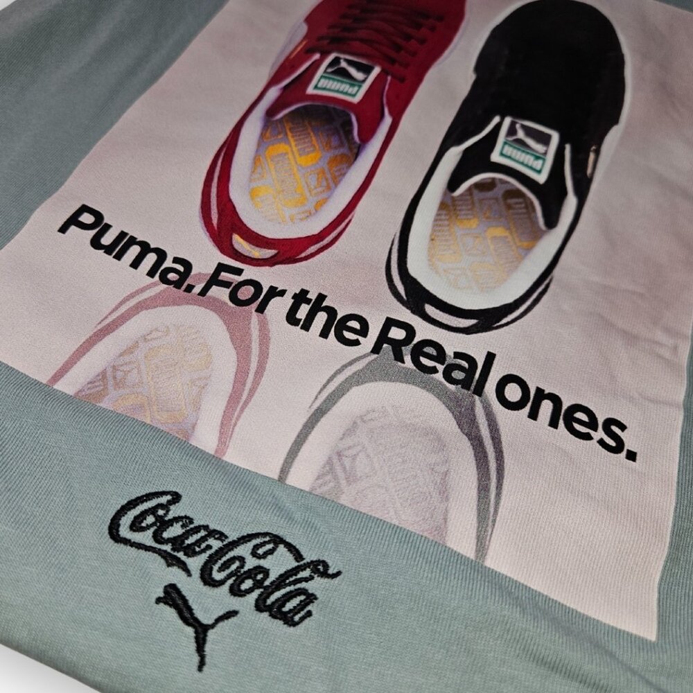 PUMA X COCA COLA LIMITED EDITION GRAPHIC SHORT SLEEVE T-SHIRT SIZE LARGE - Picture 2 of 3